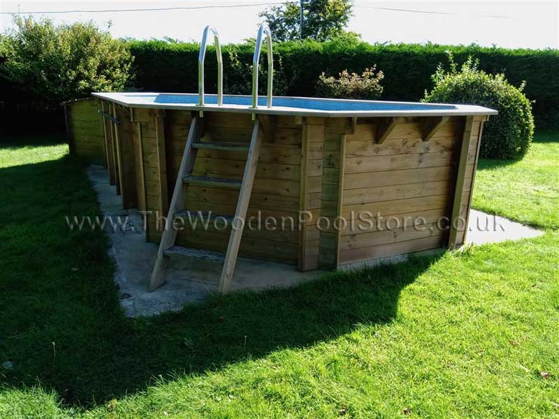 Bayswater Octagonal Wooden Pool 3.694m x 6.564m