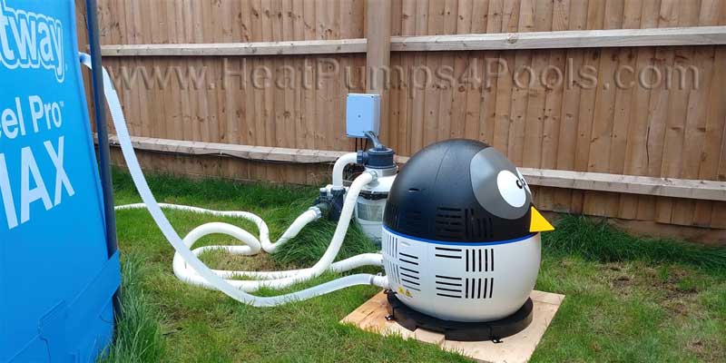 Thermotec Penguin Heat Pump 4kw UK Plug and Play Swimming Pool Heater for pools up to 10m3 Summer Season Use 3