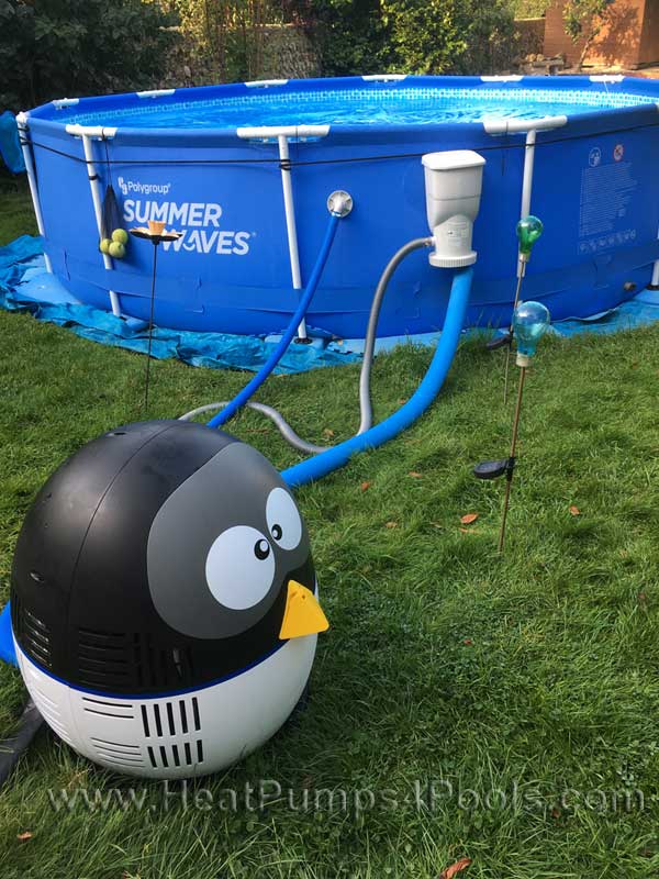 Thermotec Penguin Heat Pump 4kw UK Plug and Play Swimming Pool Heater for pools up to 10m3 Summer Season Use 2