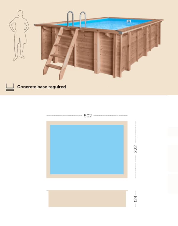 Amber Charm Wooden pool