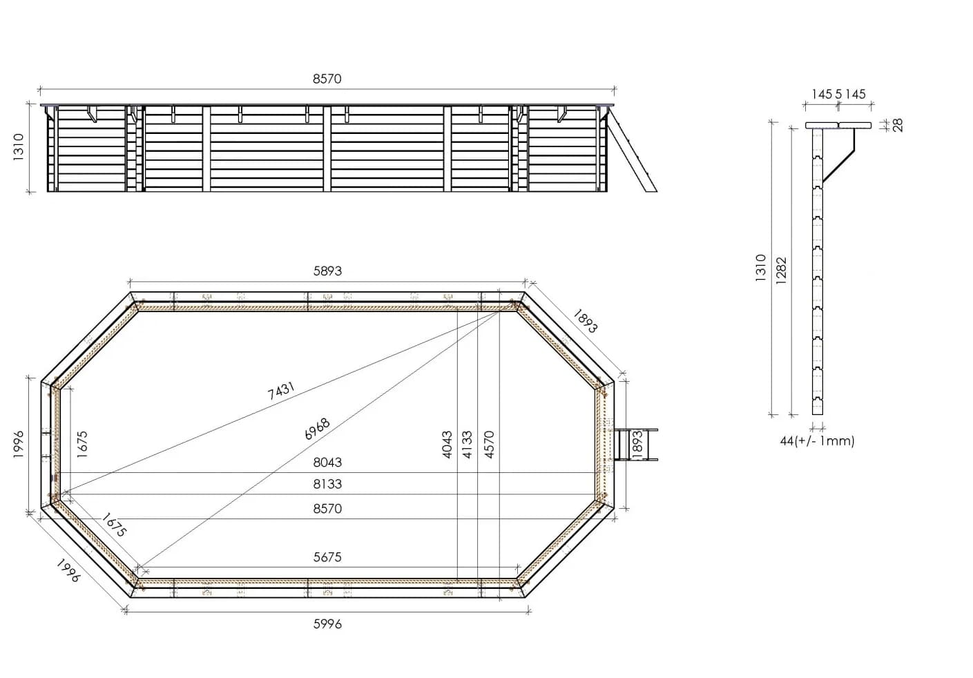 Caribbean Wooden Pool