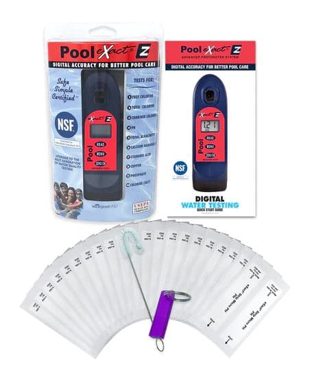 Pool eXact EZ Photometer Pool Water Tester - 10 Tests, Chlorine, pH, Alkalinity, Stabiliser etc.. 10