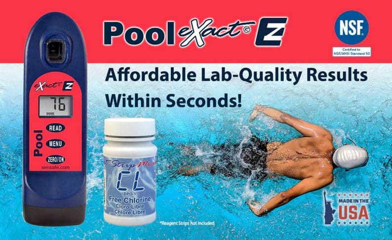 Pool eXact EZ Photometer Pool Water Tester - 10 Tests, Chlorine, pH, Alkalinity, Stabiliser etc.. 8