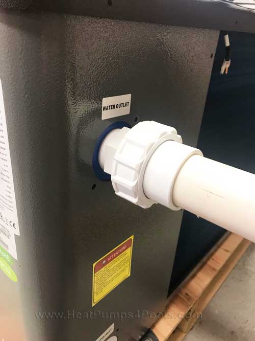 Replacement Heat Pump Union for 1.5" Pool Pipe with 1.5" Male Thread (White) 4