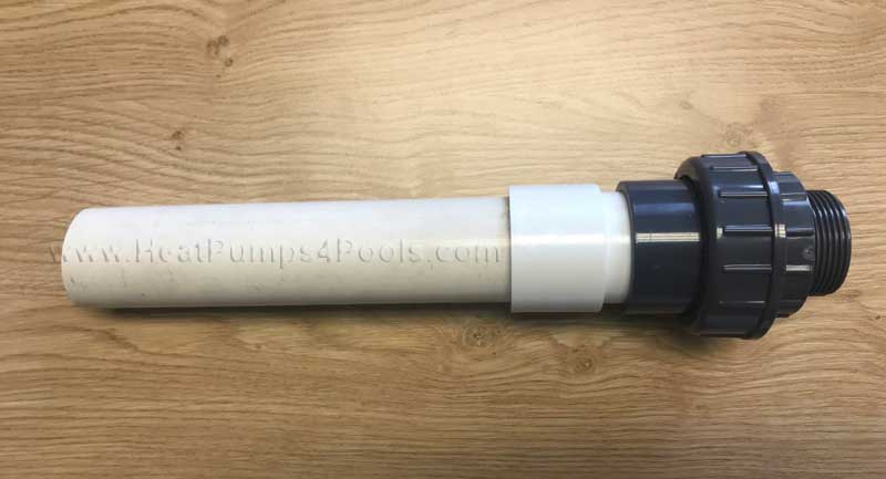 50mm to 1.5" Adaptor Solid Plastic for installation of Heat Pumps and Swimming Pools 2