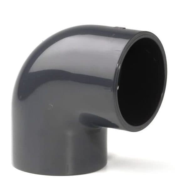 Elbow 90 degree 50mm Solid Pool Pipe Fitting for Swimming Pools Installations