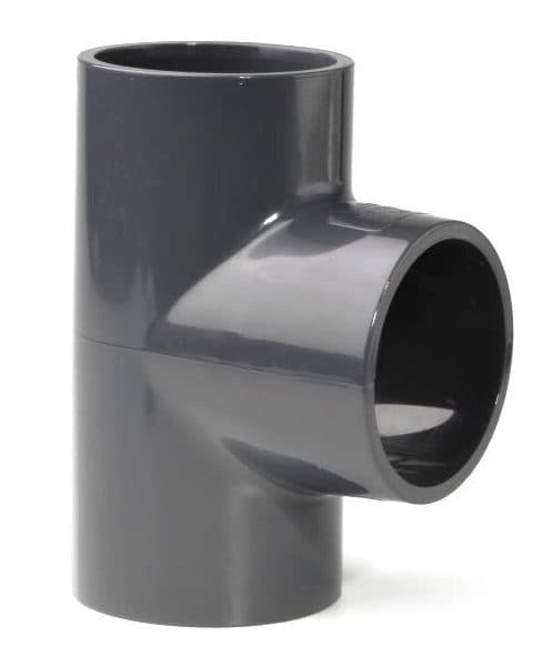 T Piece 50mm Solid Pool Pipe Fitting for Swimming Pools Installations