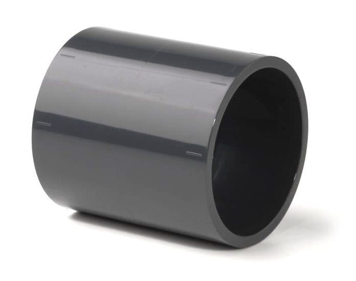 Straight Connector 50mm Solid Pool Pipe Fitting for Swimming Pools Installations