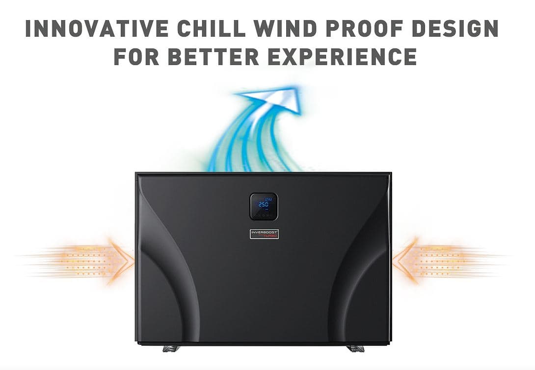 Zealux Heat Pump UX Inverboost Horizontal Pool Heater with Wi-Fi for Swimming Pools 11kw to 40kw All Year Use 7