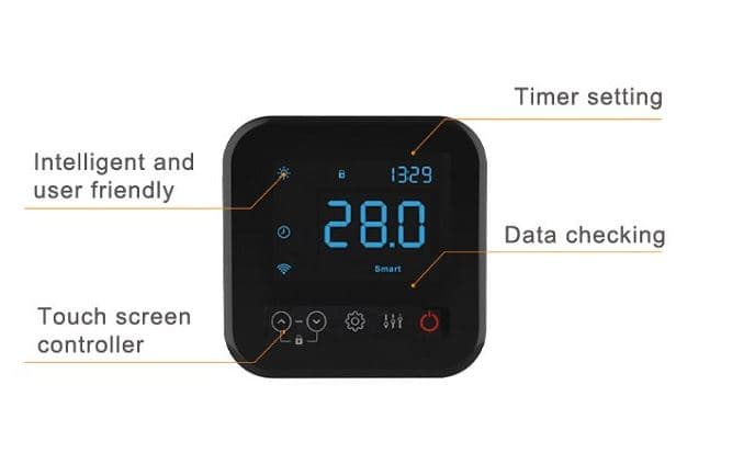 Zealux Heat Pump UX Inverboost Horizontal Pool Heater with Wi-Fi for Swimming Pools 11kw to 40kw All Year Use 8