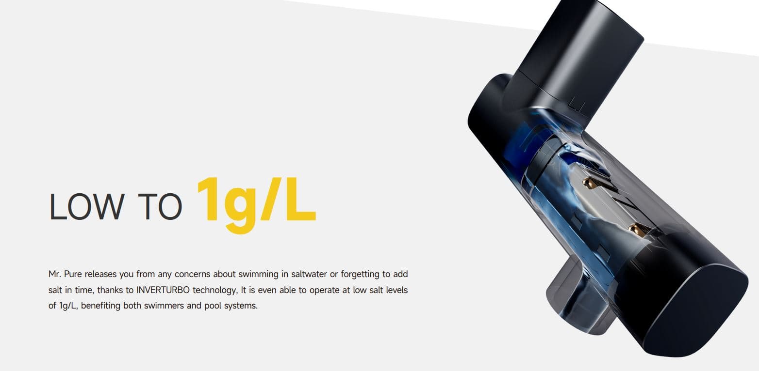 Mr Pure Salt Chlorinator Inverter with pH and Redox Probe for all swimming pools up to 130m3 4