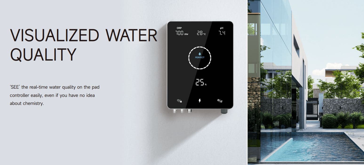 Mr Pure Salt Chlorinator Inverter with pH and Redox Probe for all swimming pools up to 130m3 2