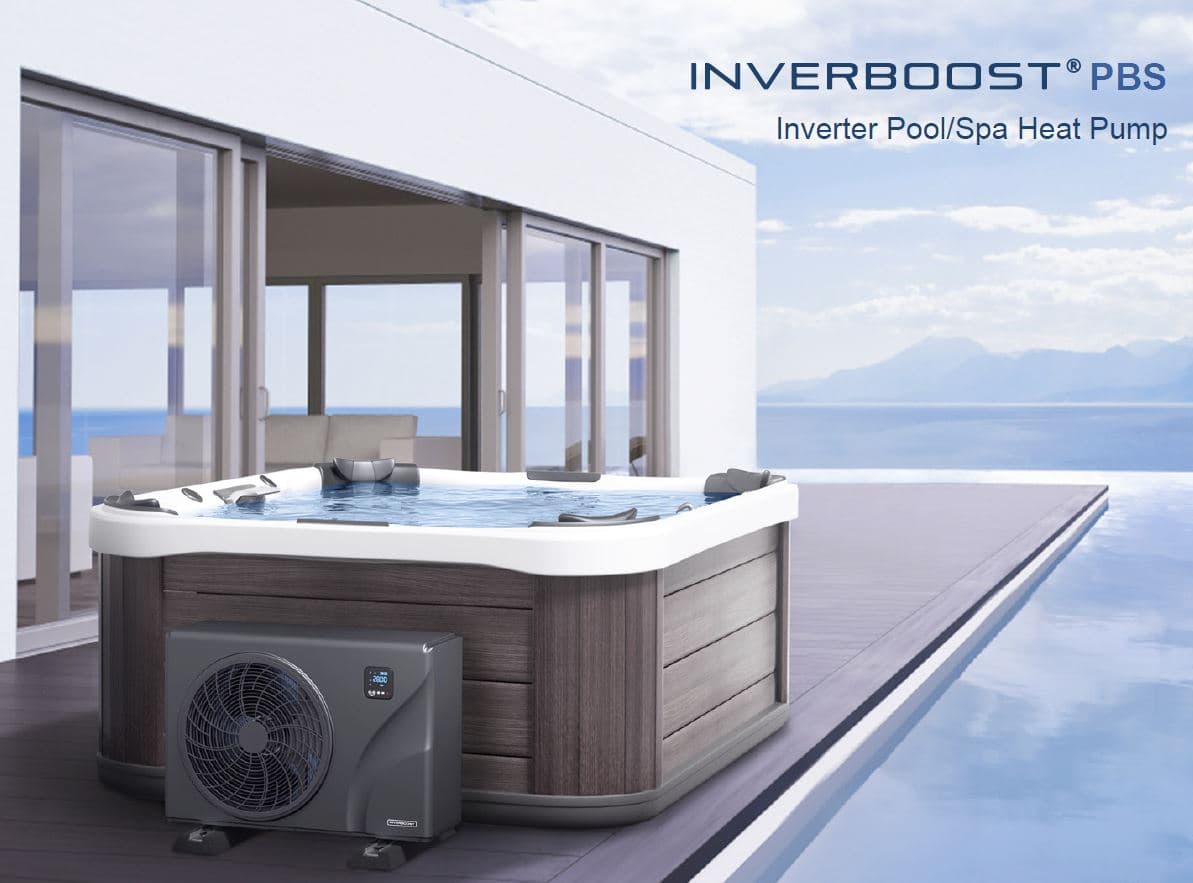 Zealux Heat Pump PBS Inverboost Horizontal Pool Heater with Wi-Fi for Swimming Pools 7.5kw to 25kw Extended Season Use 8