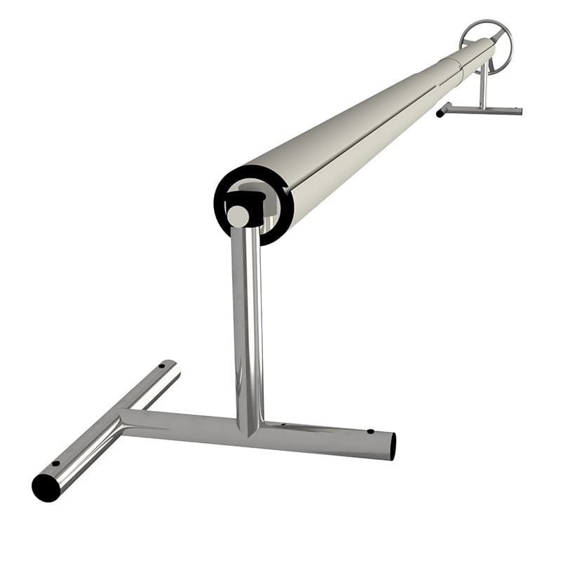 Slidelock Max Telescopic Reel and Rollers for Pool Covers for Domestic Swimming Pools up to 8m wide and covers up to 7.7m wide