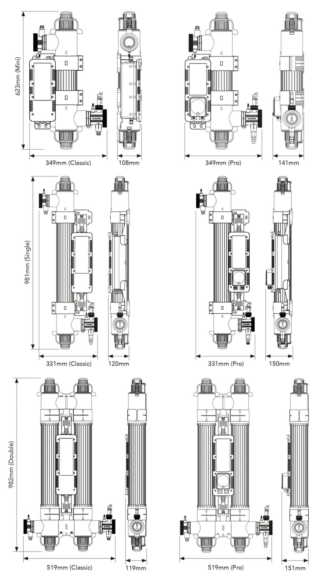 Elecro Quantum Single UV Lamp Systems for Domestic Swimming Pools up to 65m3 with UK Plug 4