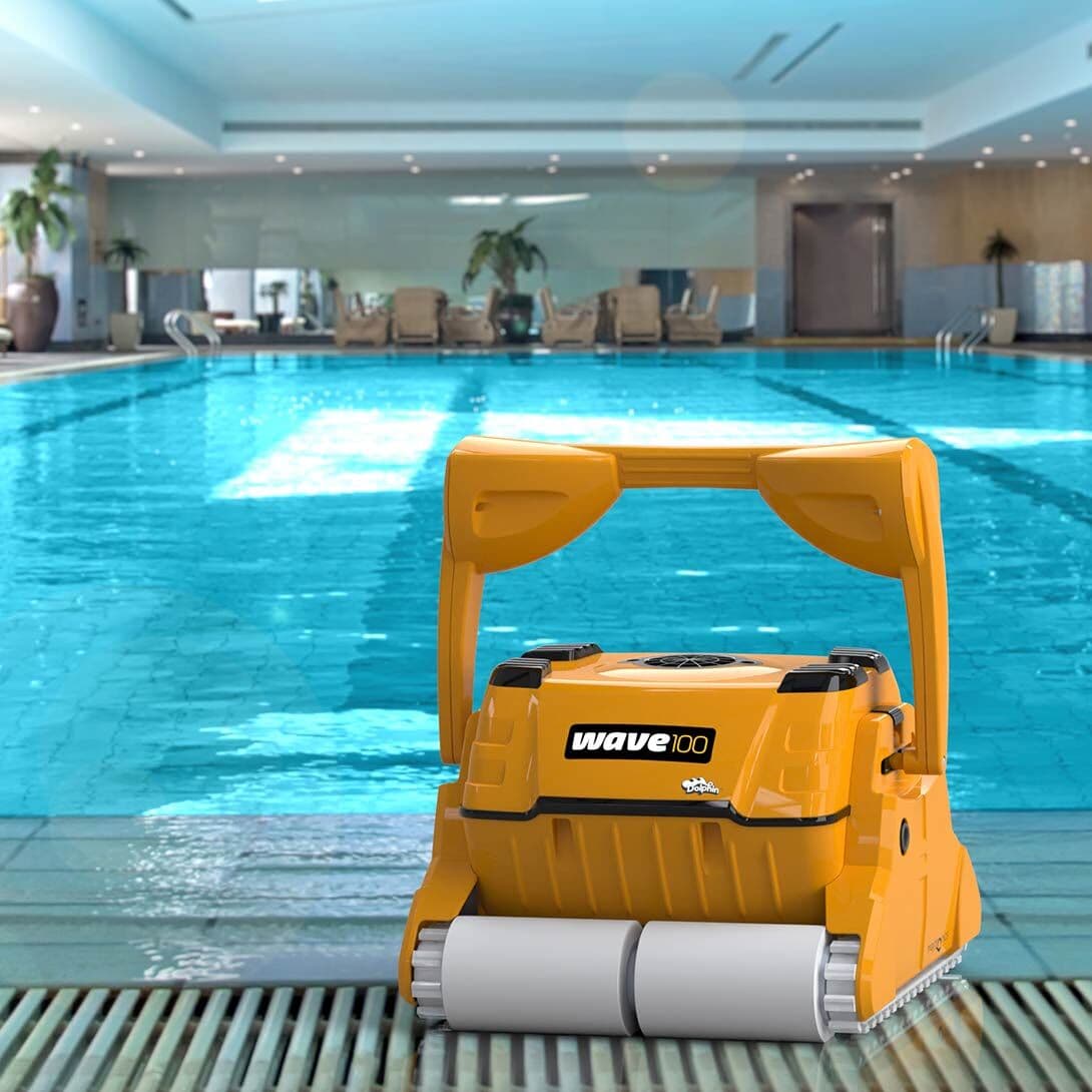 Dolphin Wave 100 Pool Cleaner Commercial Swimming Pool Floor Walls Waterline for pools up to 25m 6