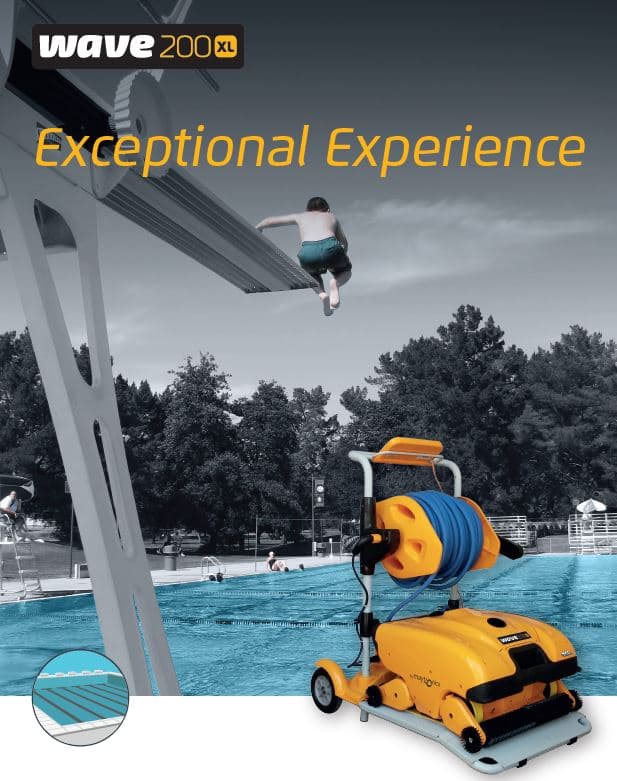 Dolphin Wave 200 Pool Cleaner Commercial Swimming Pool Floor Walls Waterline for pools up to 33m 2