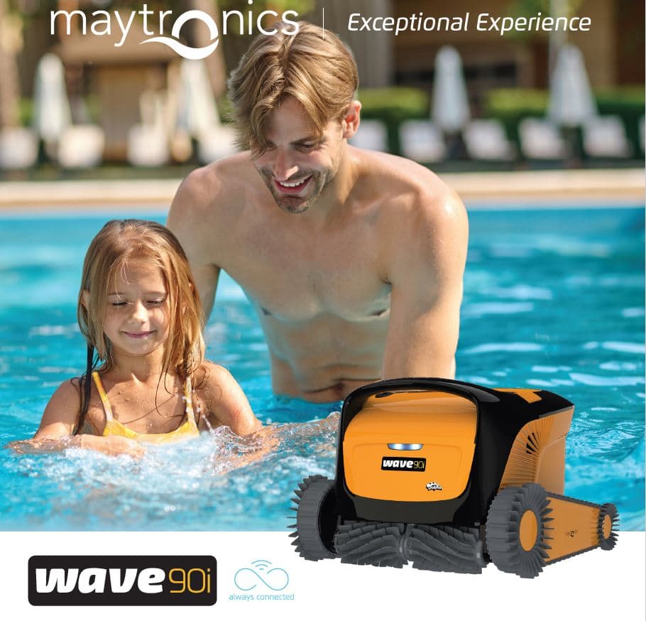 Dolphin Wave 90i Pool Cleaner Commercial Swimming Pool Floor Walls Waterline for pools up to 20m 3