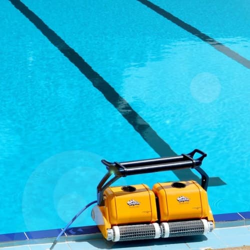 Dolphin 2x2 Pro Gyro Pool Cleaner Commercial Swimming Pool Floor Walls Waterline for pools up to 40m 4