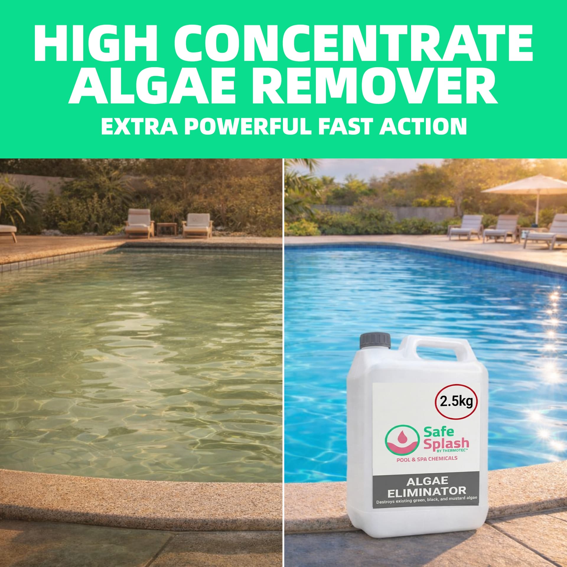 Safe Splash Algae Eliminator 2L 2