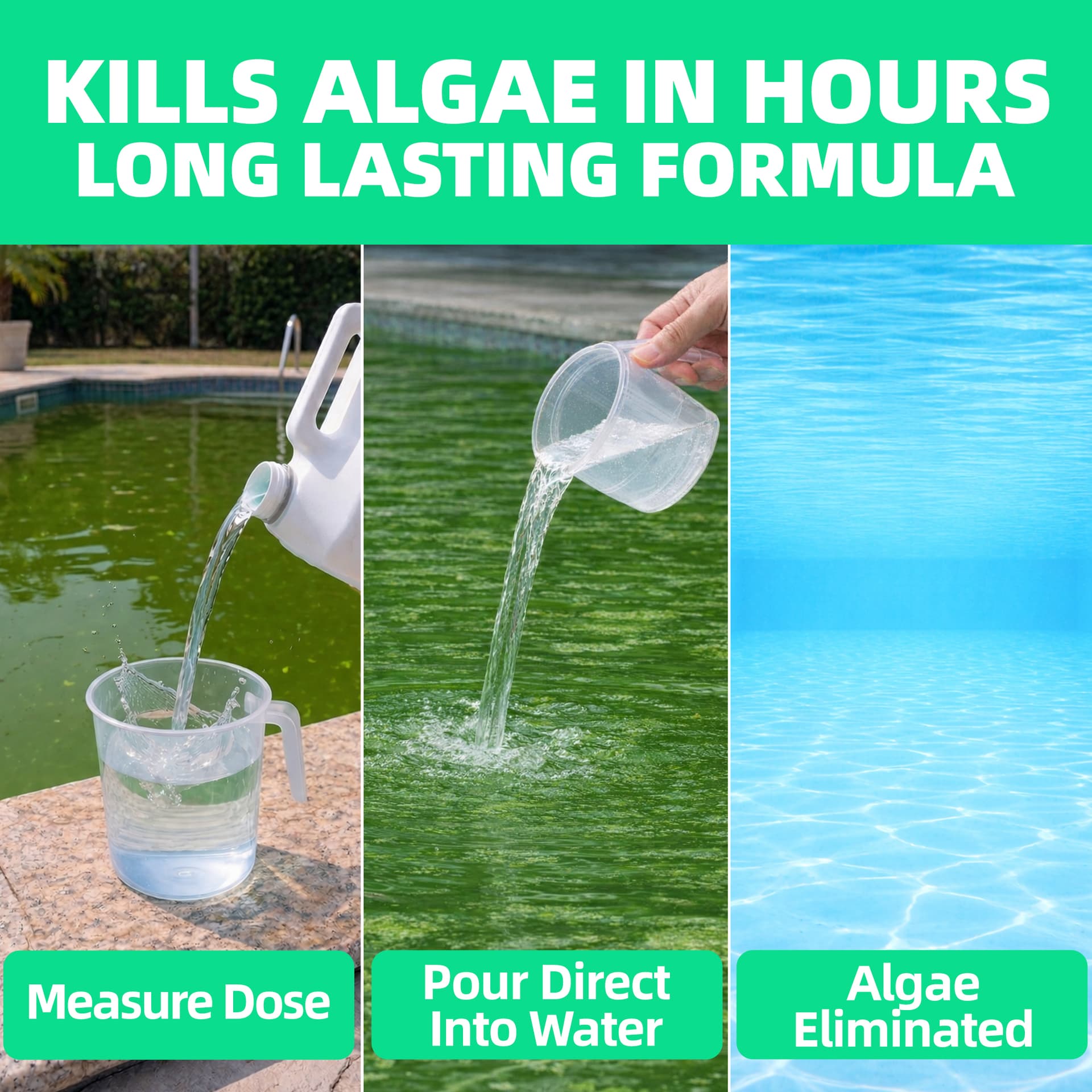 Safe Splash Algae Eliminator 2L 4