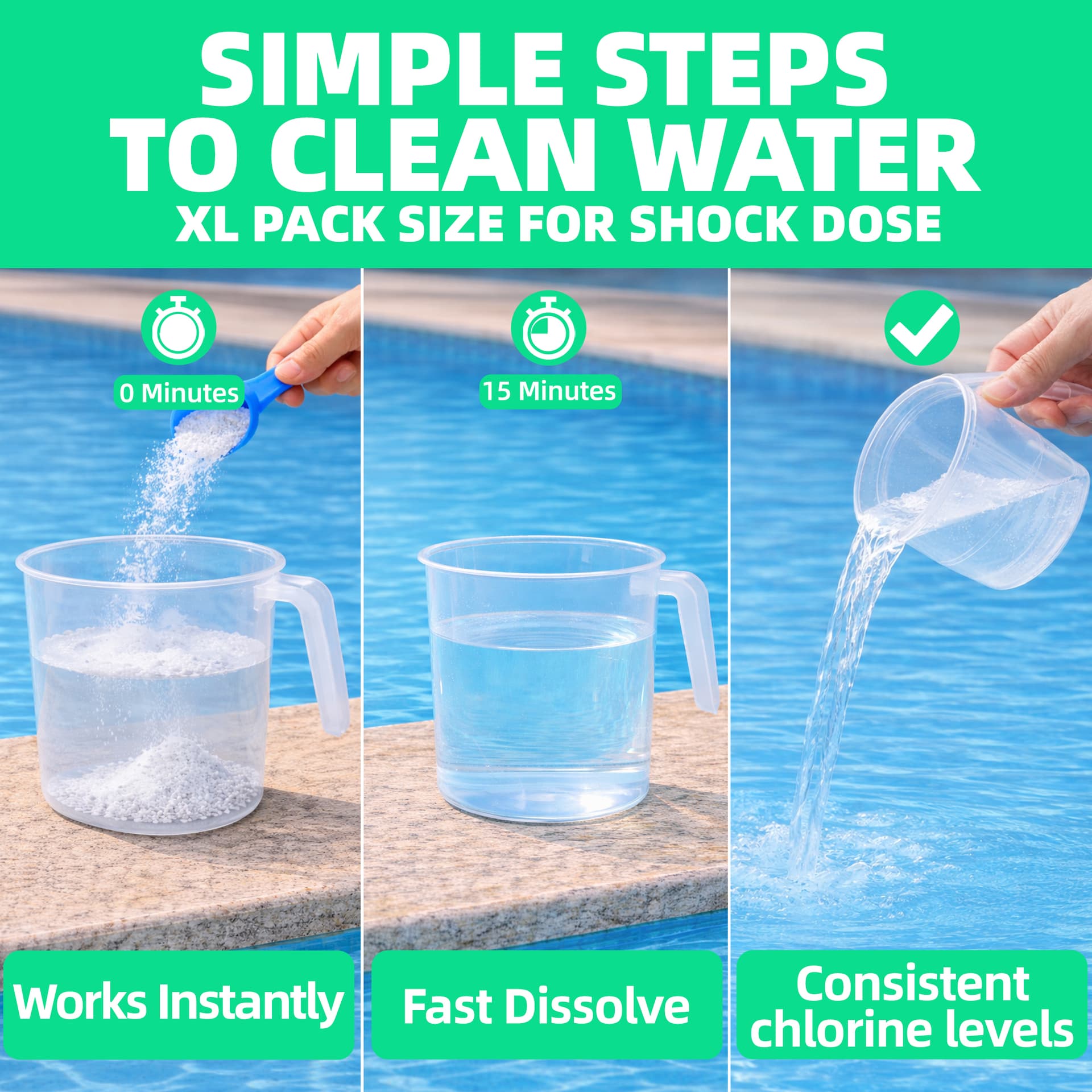 Safe Splash Stabilised Chlorine Granules 5kg 3