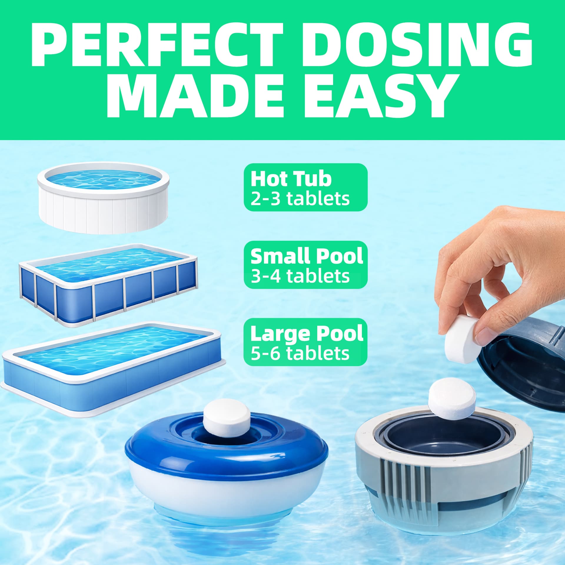 Safe Splash Chlorine Tablets Small 1kg 2