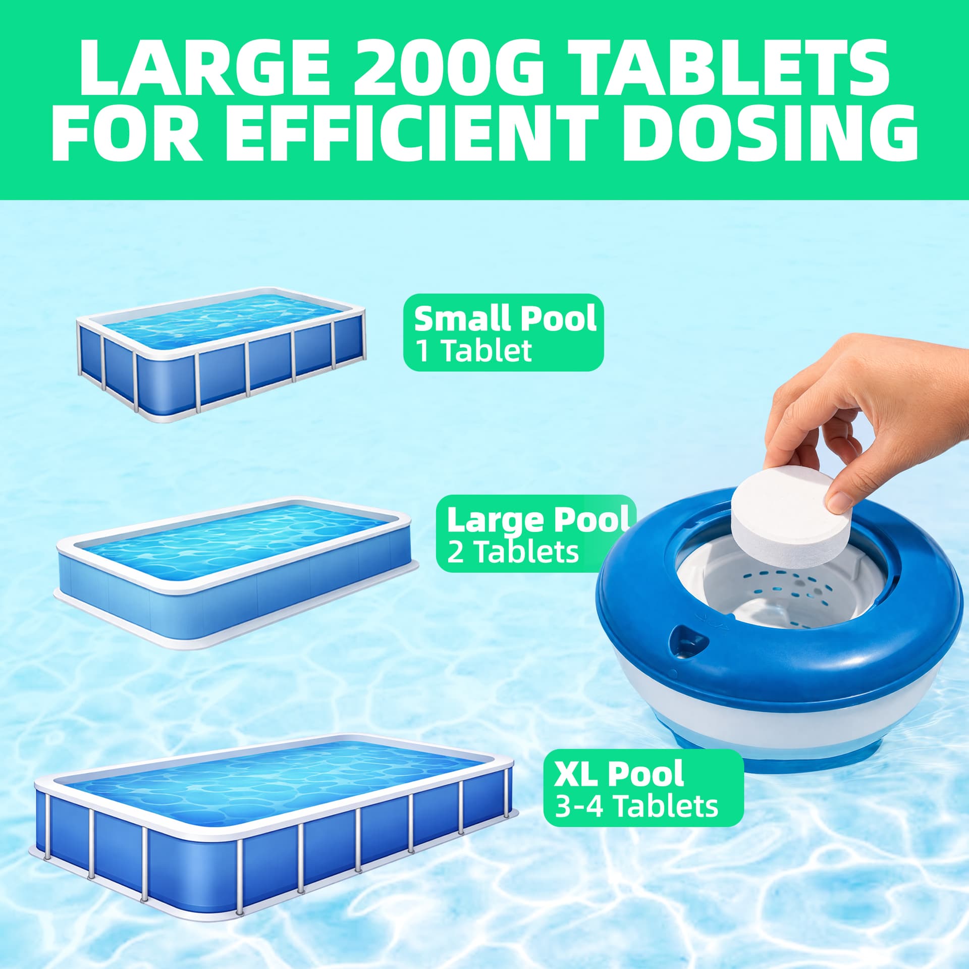 Safe Splash Chlorine Tablets Large 5kg 2