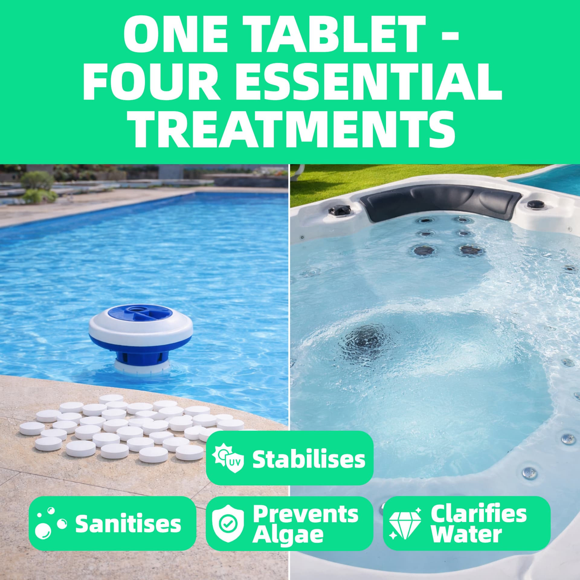 1kg Safe Splash Pool Multi Pool Tablets 5