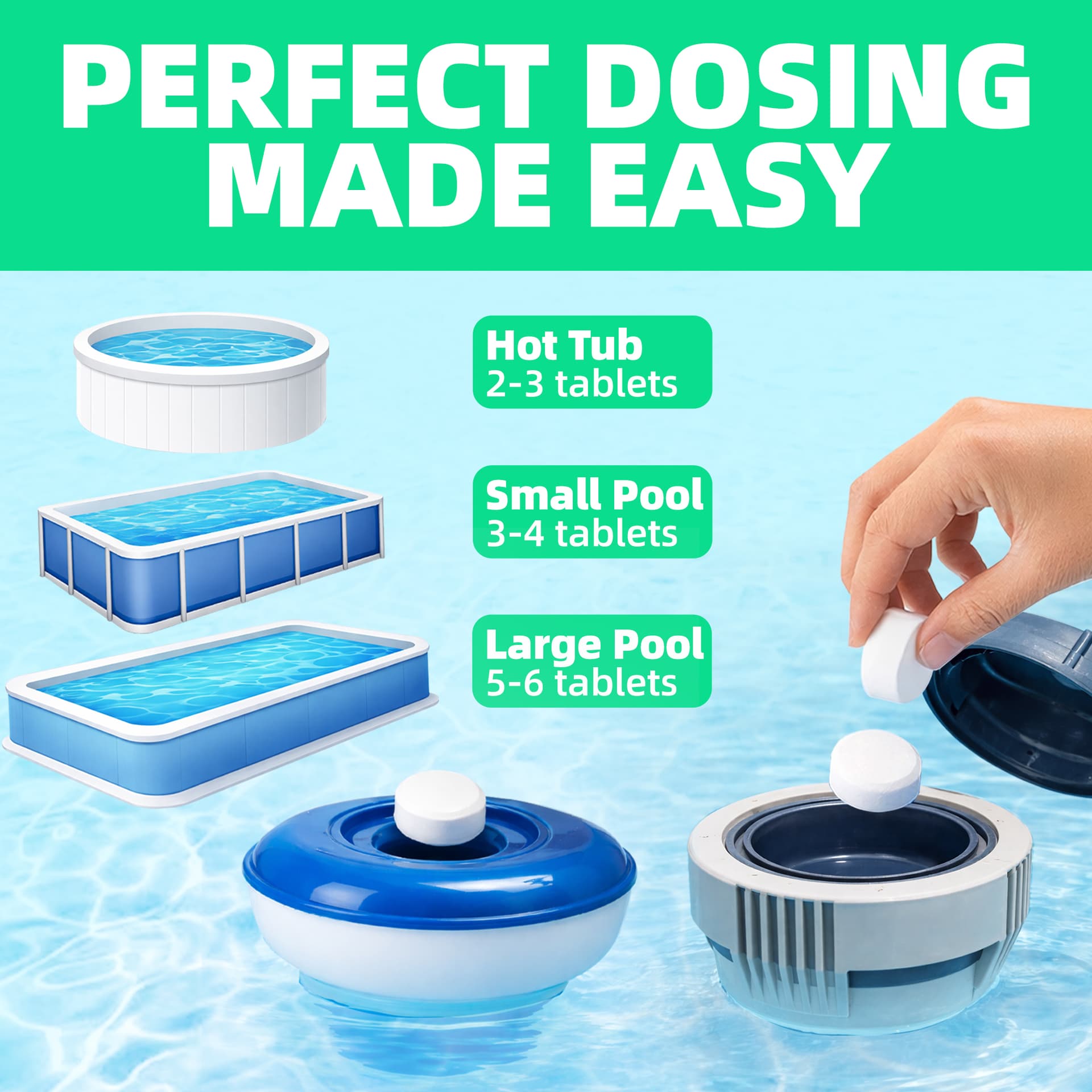 1kg Safe Splash Pool Multi Pool Tablets 2
