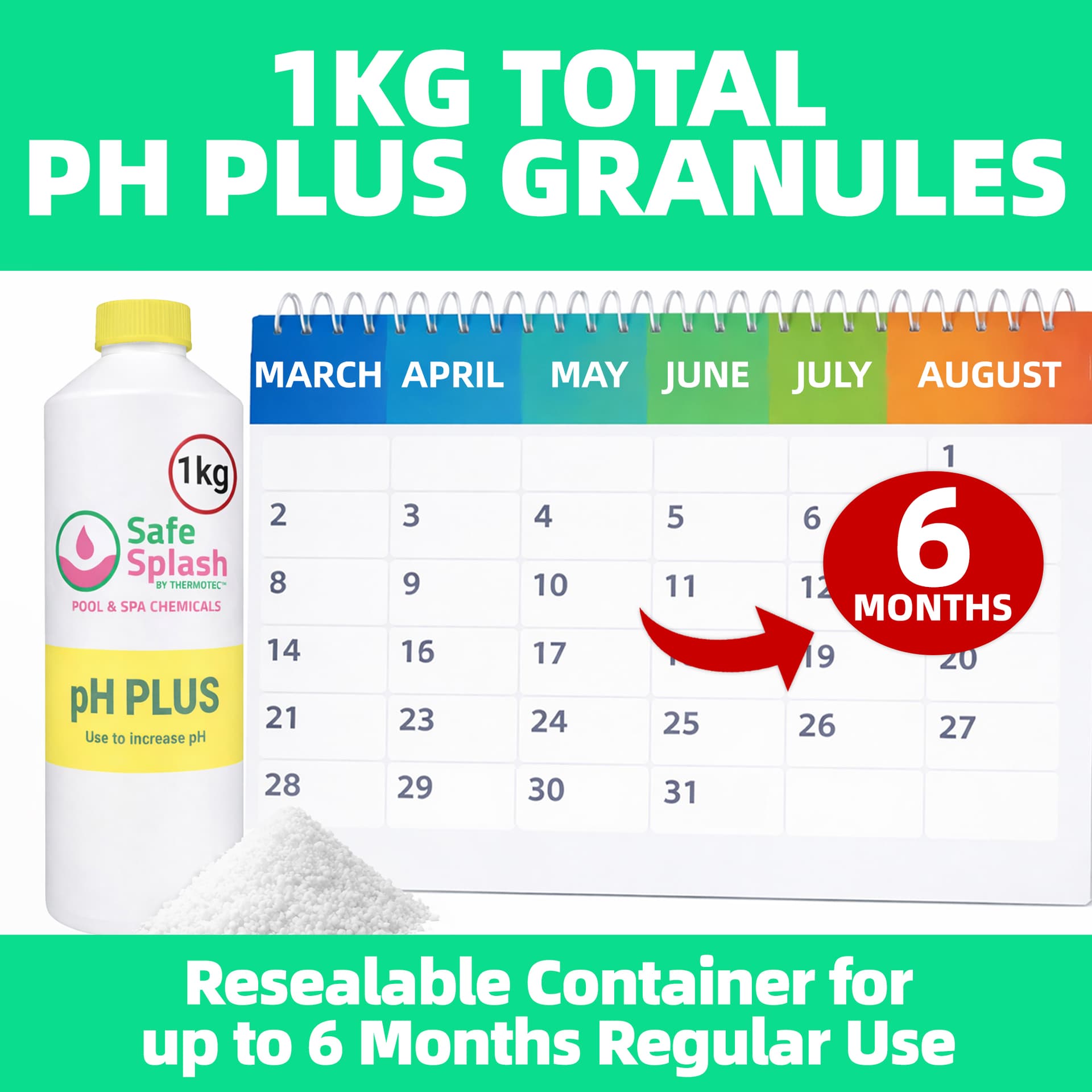 Safe Splash 1kg pH Plus 5