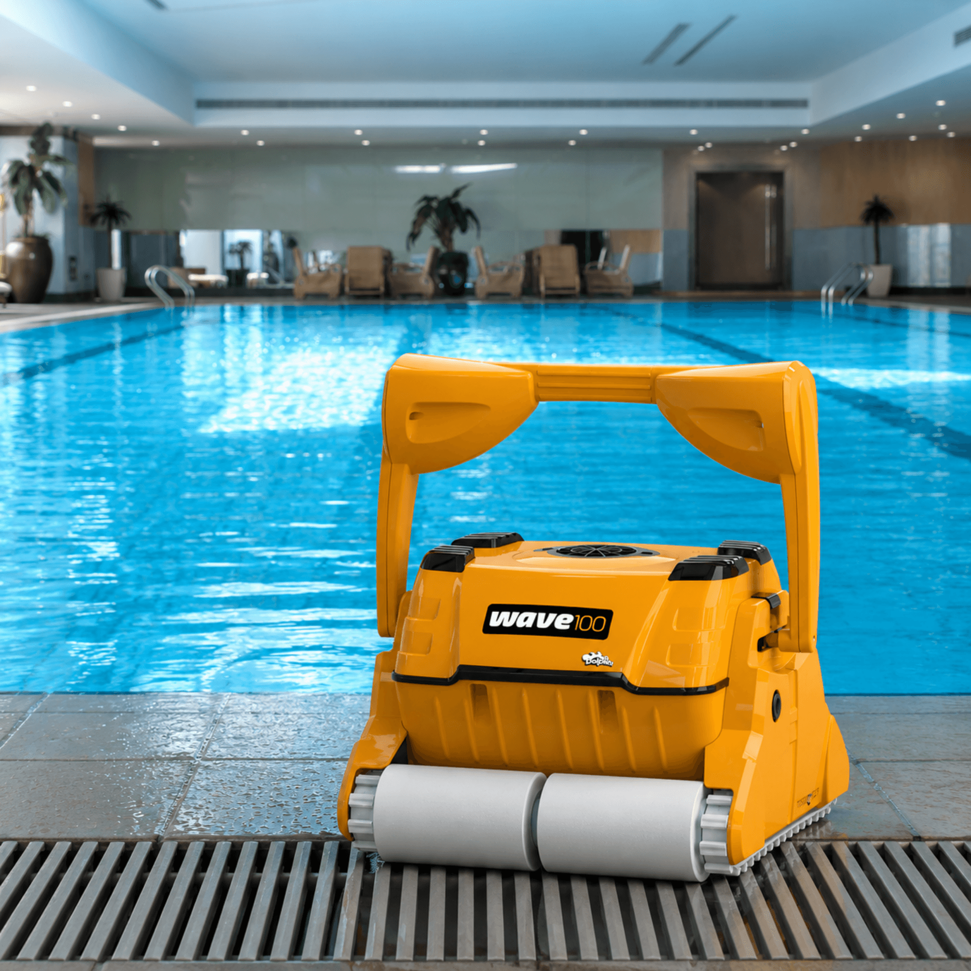 Dolphin Wave 100 Pool Cleaner Commercial Swimming Pool Floor Walls Waterline for pools up to 25m 3