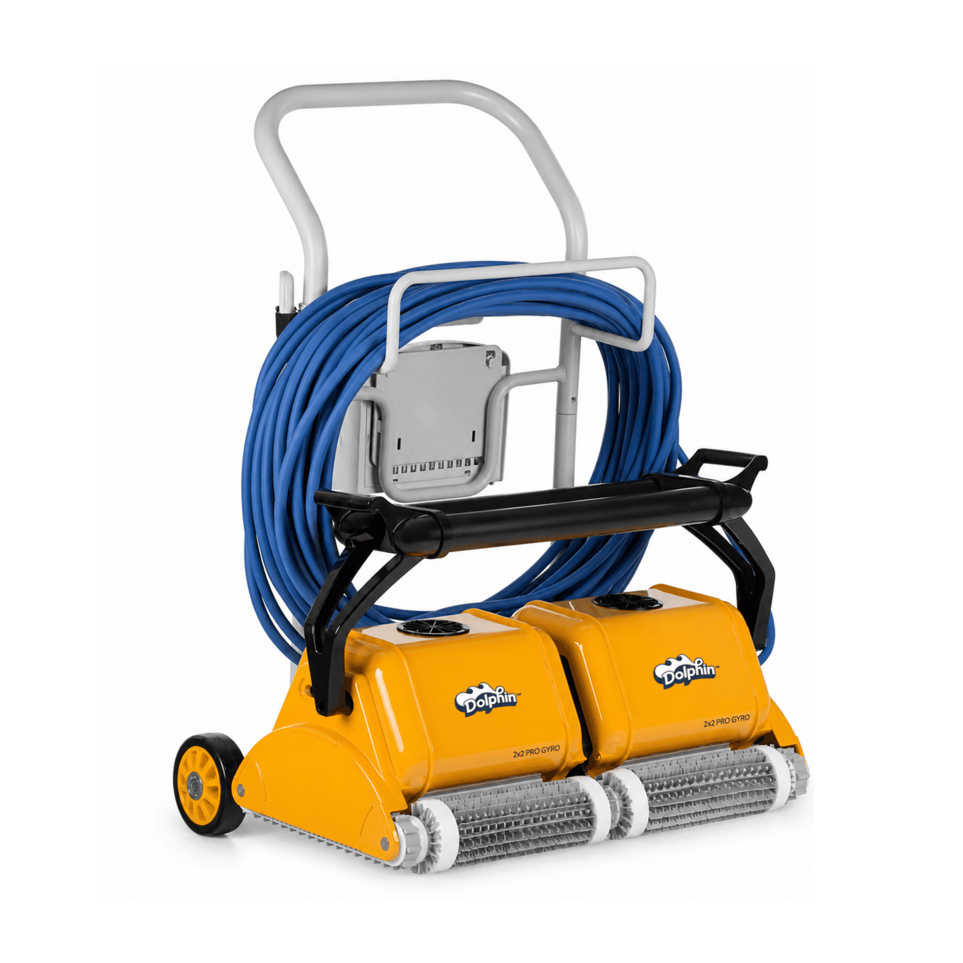 Dolphin 2x2 Pro Gyro Pool Cleaner Commercial Swimming Pool Floor Walls Waterline for pools up to 40m 2