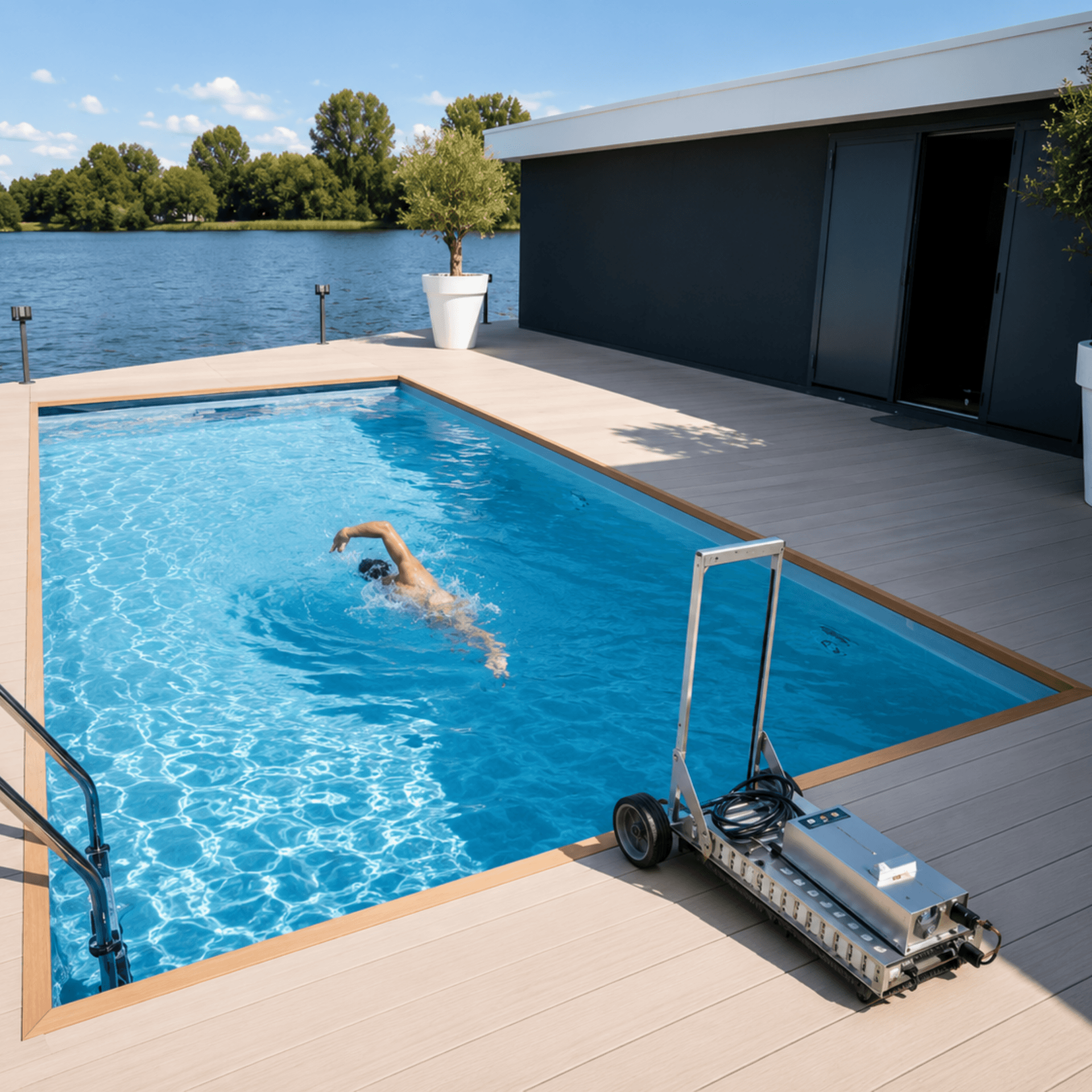 EVAstream Move  Counter Current System Swimming Pools wireless plug &amp; play swimming machine. 3