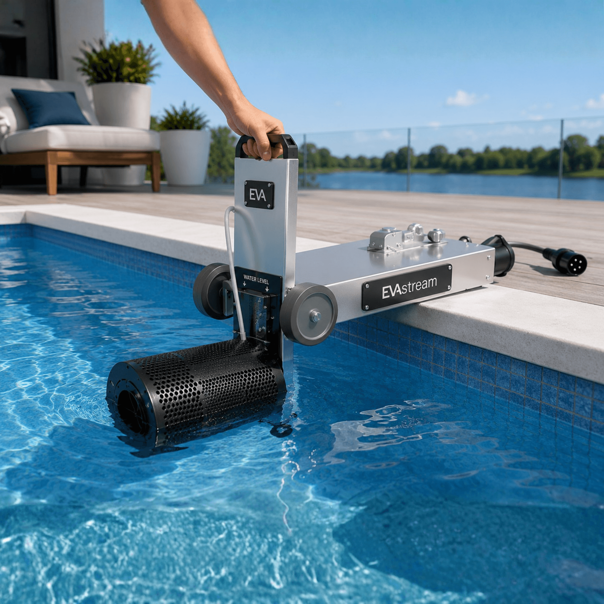 EVAstream Move  Counter Current System Swimming Pools wireless plug &amp; play swimming machine. 6