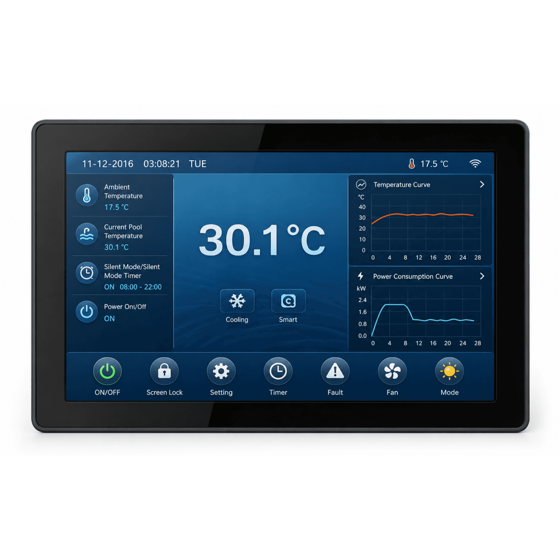 Thermotec Inverter Pro Vertical Heat Pumps Pool Heater with Wifi or Swimming Pools 29kw to 34kw 8