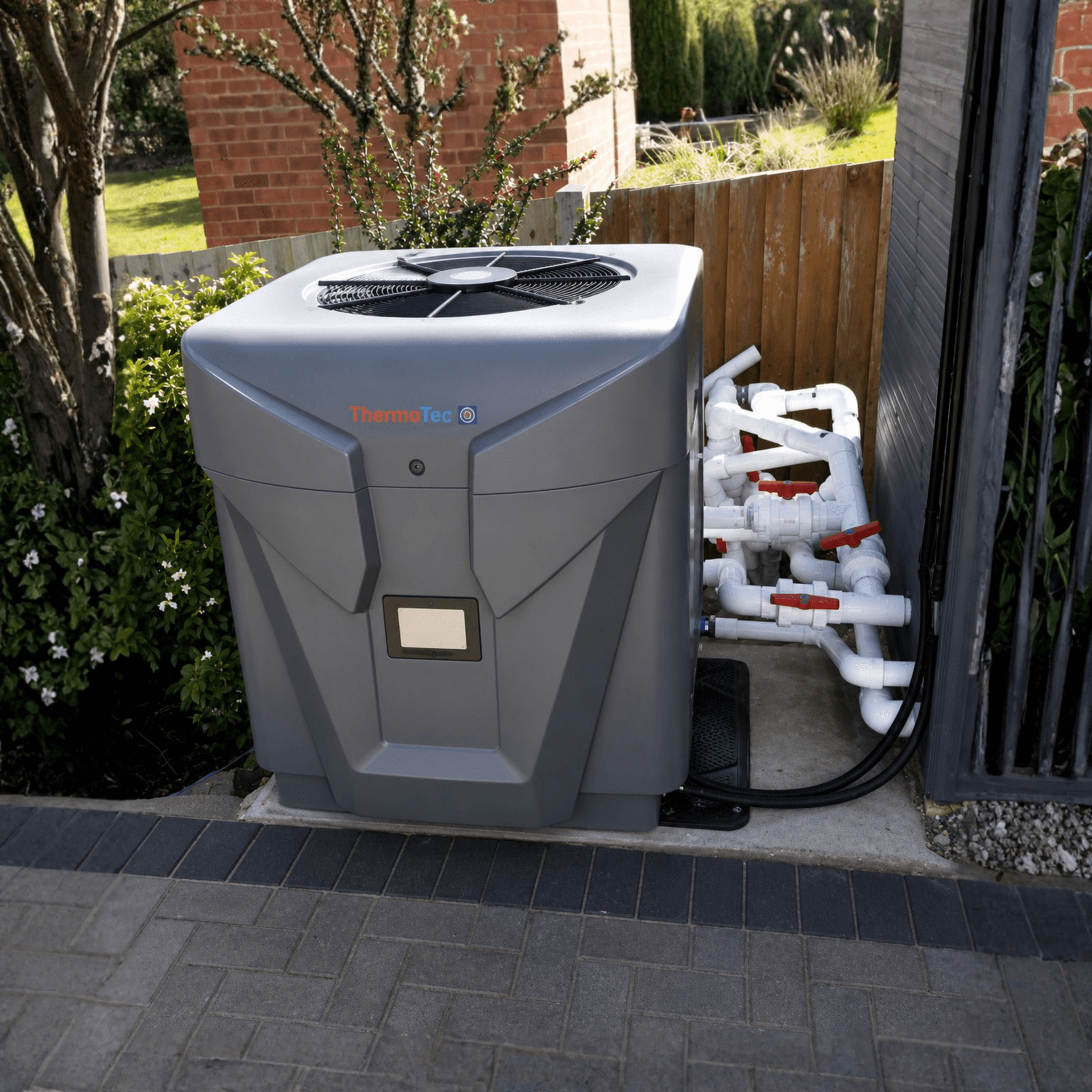 Thermotec Inverter Pro Vertical Heat Pumps Pool Heater with Wifi or Swimming Pools 29kw to 34kw 7