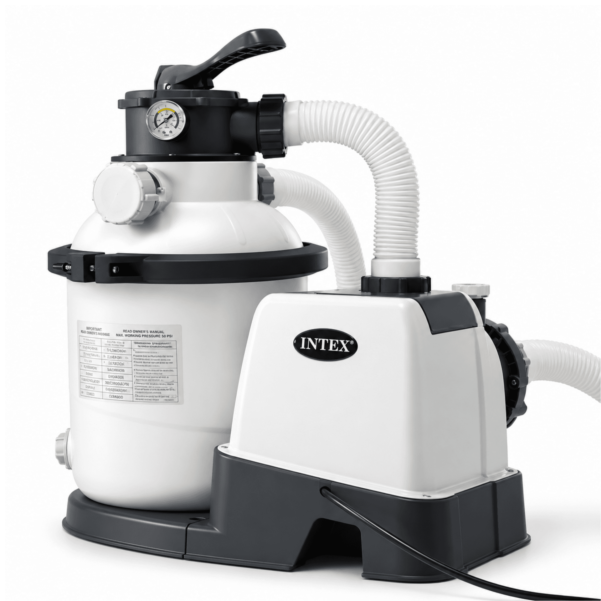 Intex Pool Filter Pump Krystal Clear Pump and Sand Filtration Set Models 1 to 4 for all Above Ground Swimming Pools
