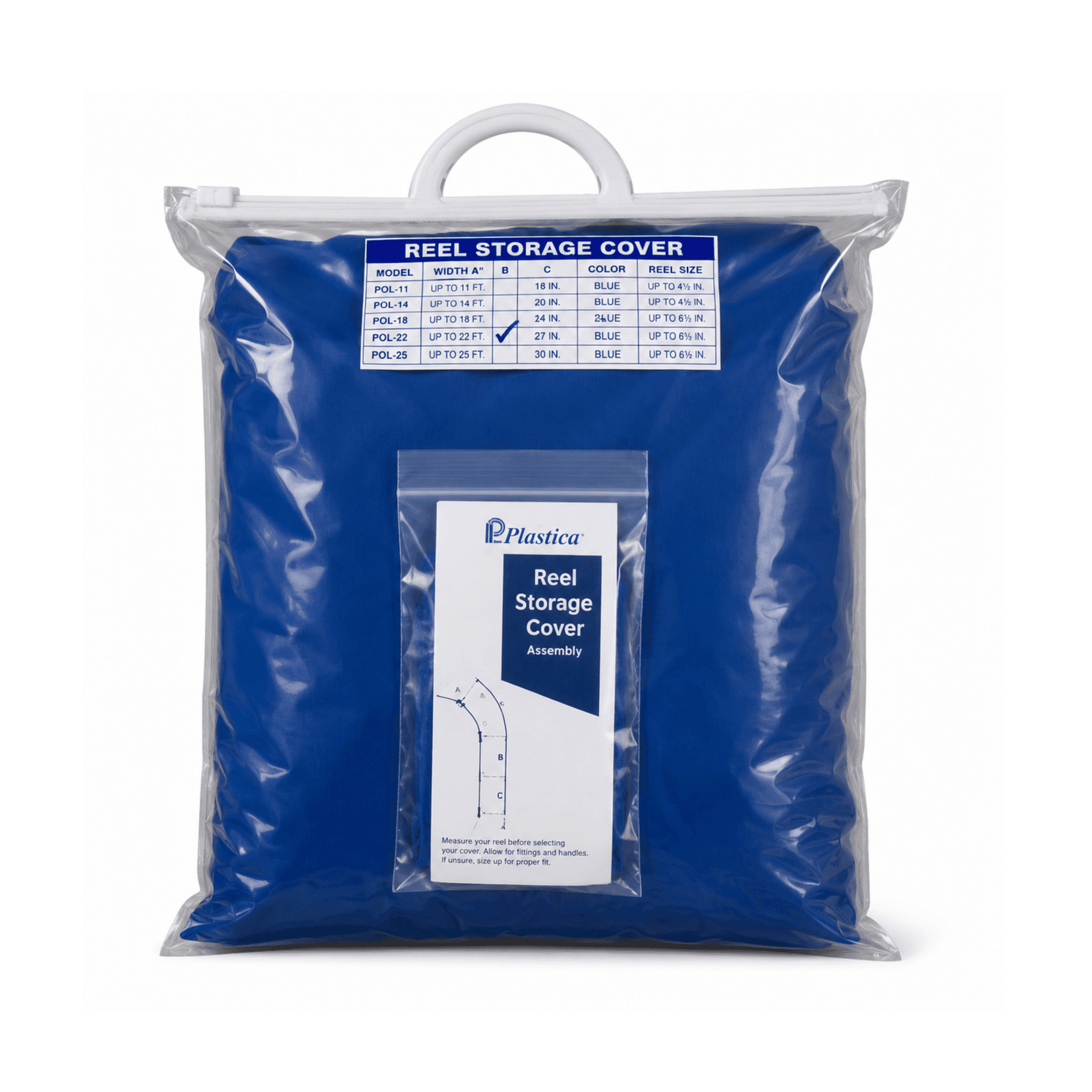 Reel Winter Cover for Roller and Reels Swimming Pools in 4 sizes for Reel Systems up to 26' 3