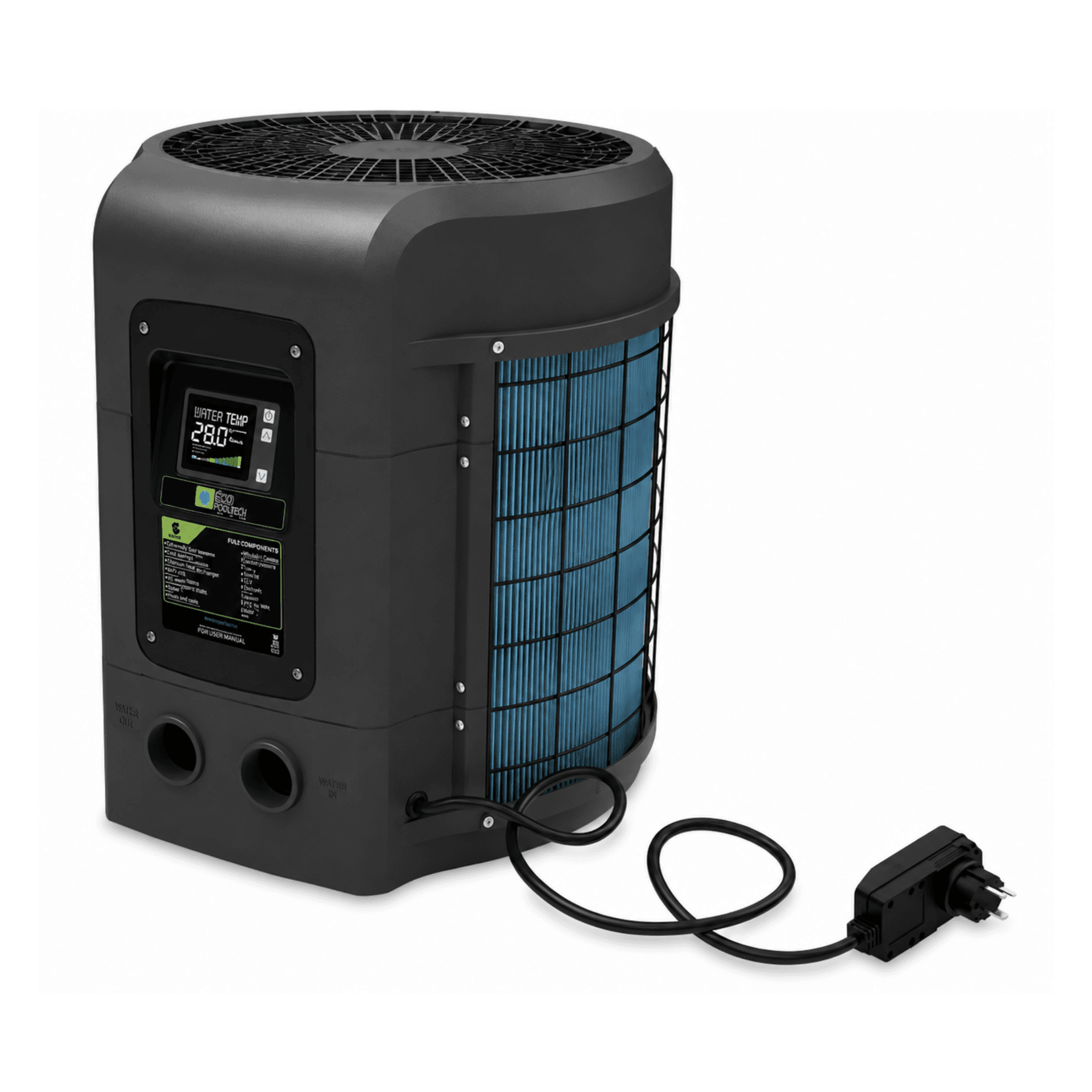 Sunspring Heat Pump 5kw to 12kw for Above Ground Swimming Pool Heater for Summer Use May to Sep 1