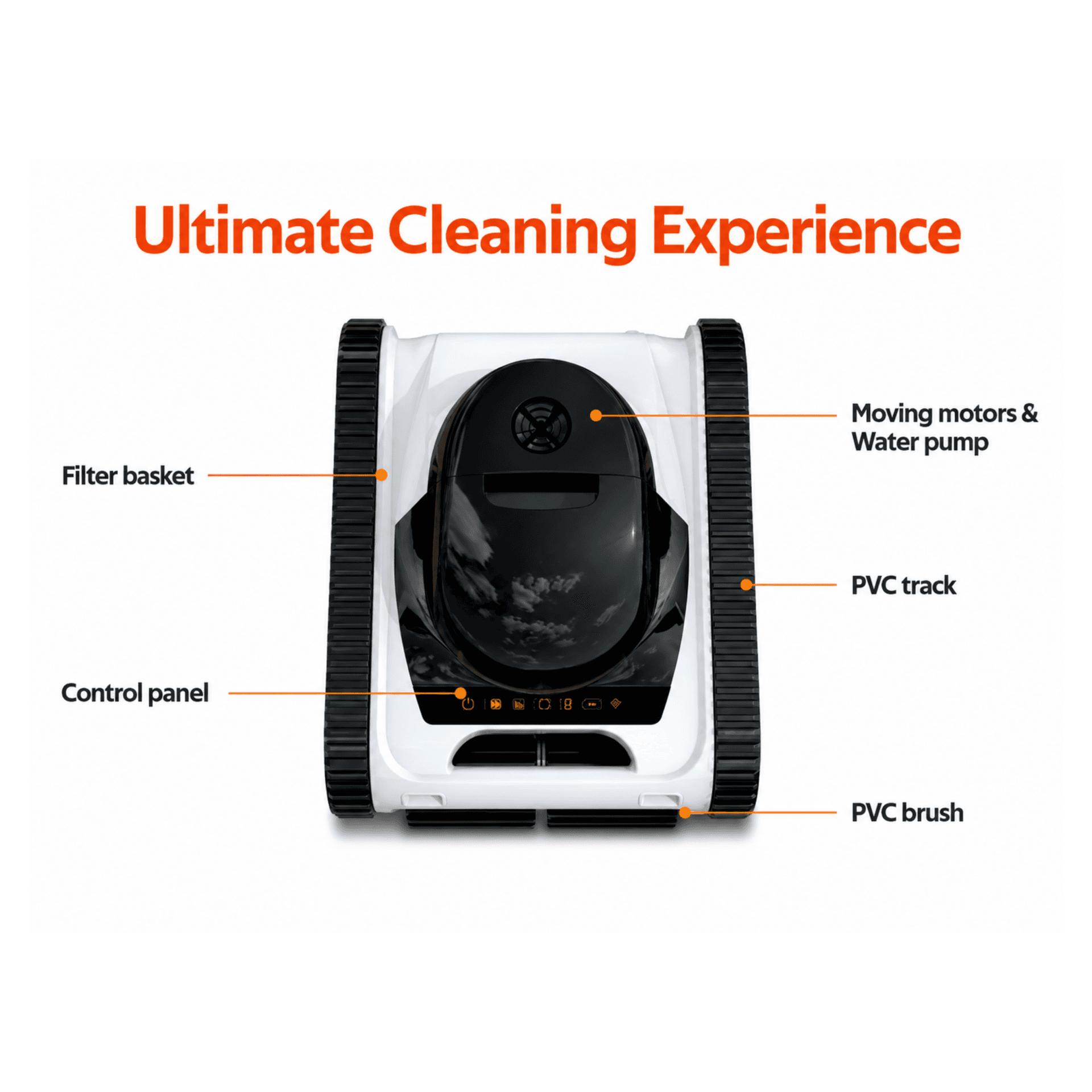 X-Warrior Robotic Pool Cleaner Cordless Floor, Wall and Waterline Swimming Pool Cleaner 5