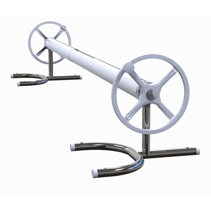 Slidelock Telescopic Roller &amp; Reels for Pool Covers for Swimming Pools 3.7m to 6.7m for covers up to 6.4m