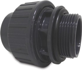 Replacement Heat Pump Unions for 50mm Pipe with 1.5" Thread - Grey