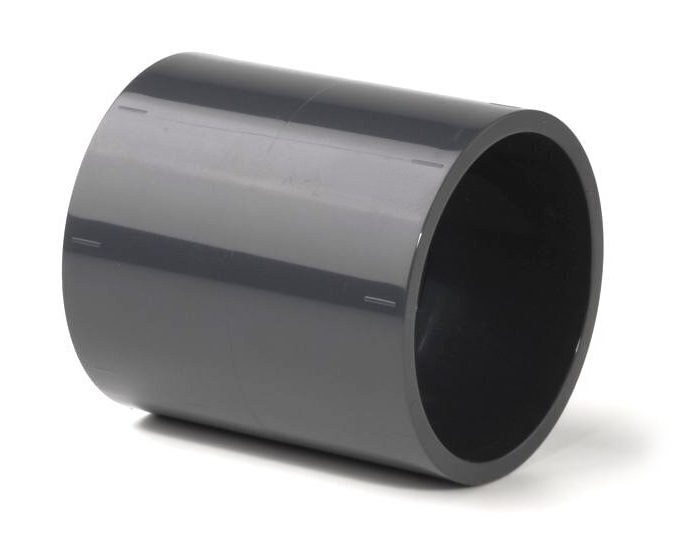 Straight Connector 50mm Solid Pool Pipe Fitting for Swimming Pools Installations