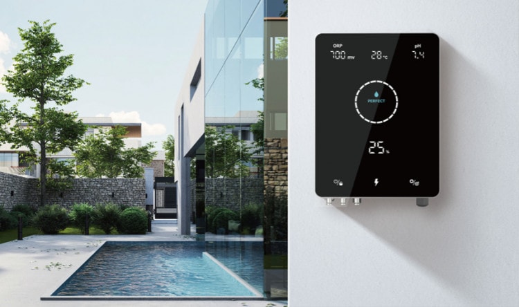 Mr Pure Salt Chlorinator Inverter with pH and Redox Probe for all swimming pools up to 130m3