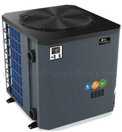 AquaX Vertical Heat Pump Inverter Swimming Pool Heater with Wi-FI for Extended Season Use 13.3kw to 17kw