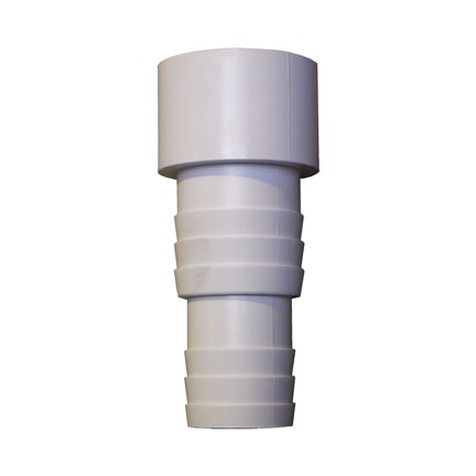 1.5" Plain Male Hosetail Stepped 1.25"(32mm) to 1.5"(38mm) Solid Pool Pipe Fitting for Swimming Pool Installations to use with Flexi Hose