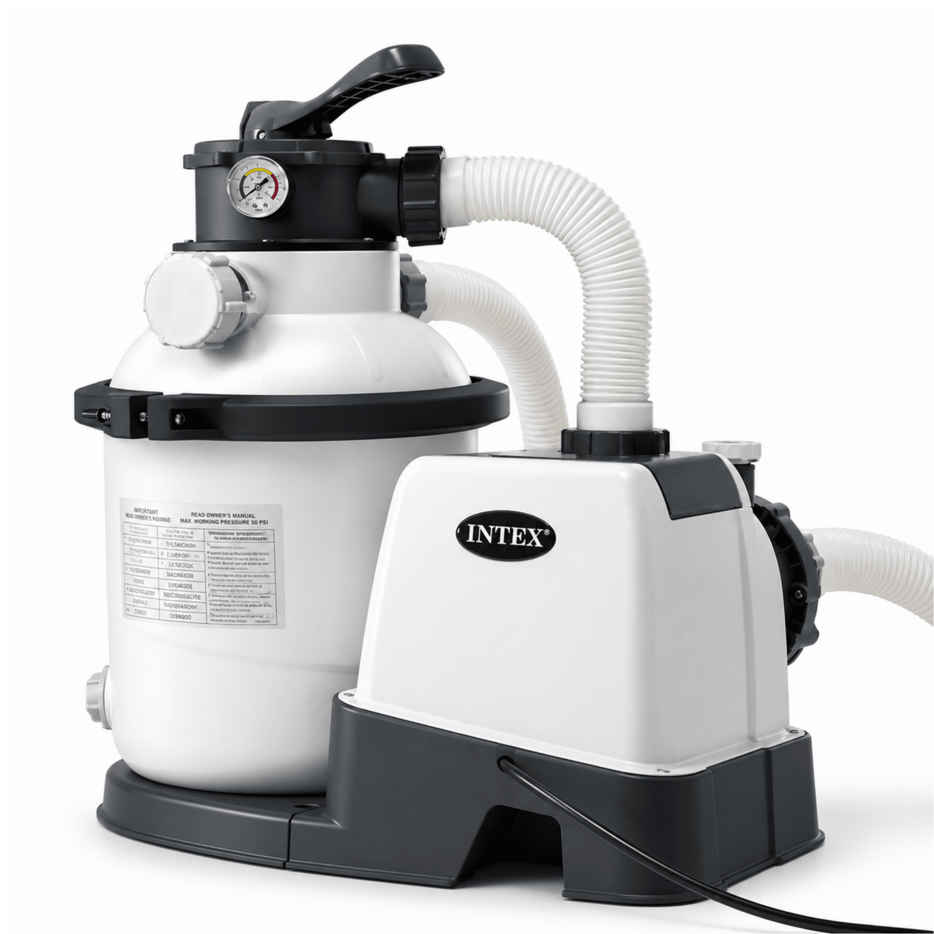 Intex Pool Filter Pump Krystal Clear Pump and Sand Filtration Set Models 1 to 4 for all Above Ground Swimming Pools
