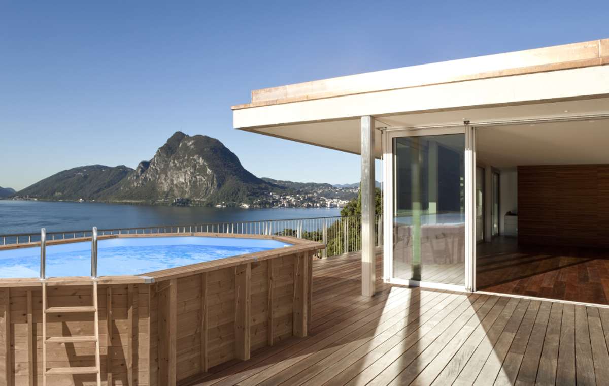 Ocean Wave Wooden Pool