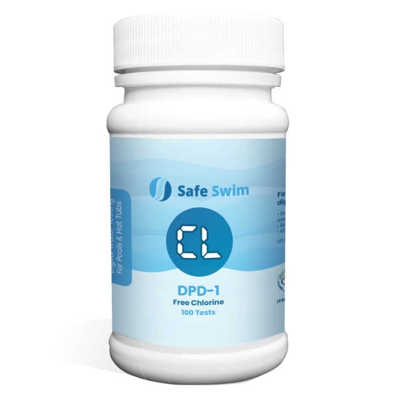 Safe Swim Reagent Free Chlorine DPD-1 x 100 Test Strips